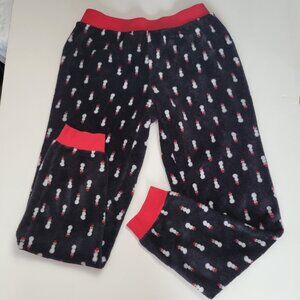 Secret Treasures Fleece Pants PJ Loungewear Snowman Holiday Winter Medium Casual